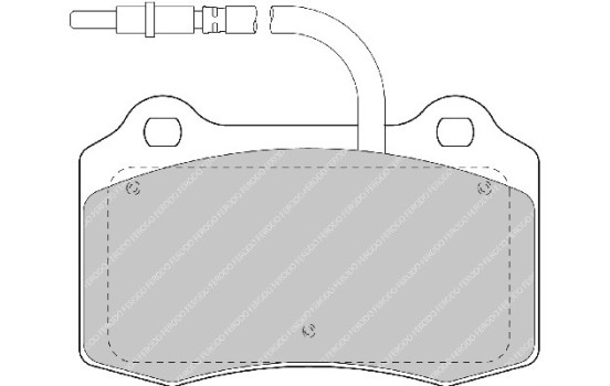 Kit de plaquettes de frein, frein à disque PREMIER ECO FRICTION FDB1379 Ferodo, Image 2