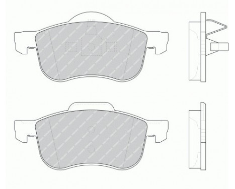 Kit de plaquettes de frein, frein à disque PREMIER ECO FRICTION FDB1382 Ferodo, Image 2