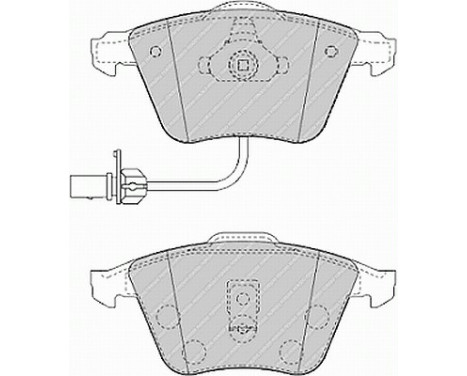 Kit de plaquettes de frein, frein à disque PREMIER ECO FRICTION FDB1407 Ferodo, Image 2