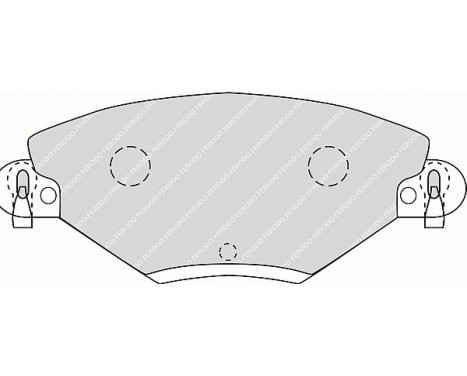 Kit de plaquettes de frein, frein à disque PREMIER ECO FRICTION FDB1411 Ferodo, Image 2