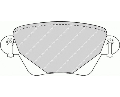 Kit de plaquettes de frein, frein à disque PREMIER ECO FRICTION FDB1416 Ferodo, Image 2