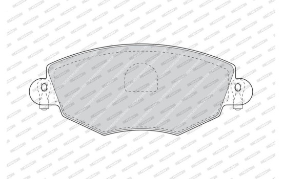 Kit de plaquettes de frein, frein à disque PREMIER ECO FRICTION FDB1425 Ferodo, Image 3