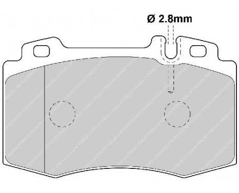 Kit de plaquettes de frein, frein à disque PREMIER ECO FRICTION FDB1426 Ferodo, Image 2