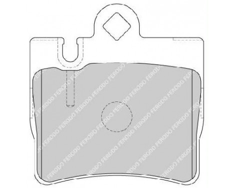 Kit de plaquettes de frein, frein à disque PREMIER ECO FRICTION FDB1427 Ferodo, Image 2