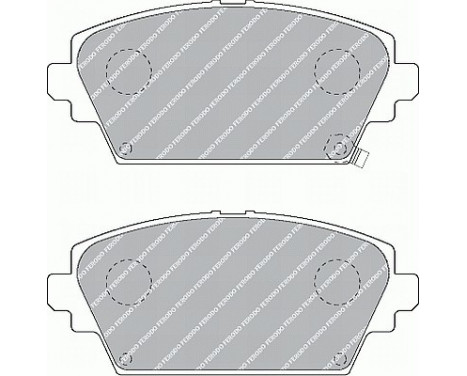 Kit de plaquettes de frein, frein à disque PREMIER ECO FRICTION FDB1439 Ferodo, Image 2