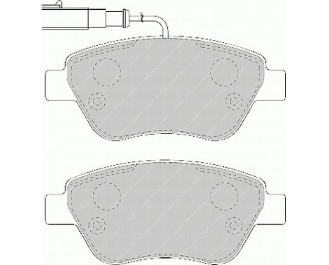 Kit de plaquettes de frein, frein à disque PREMIER ECO FRICTION FDB1466 Ferodo, Image 2