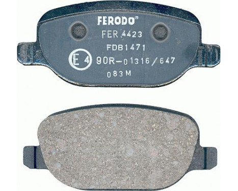 Kit de plaquettes de frein, frein à disque PREMIER ECO FRICTION FDB1471 Ferodo