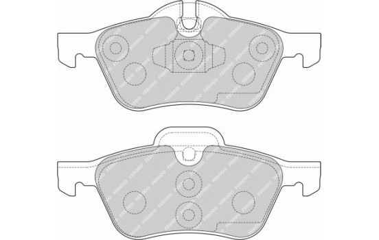 Kit de plaquettes de frein, frein à disque PREMIER ECO FRICTION FDB1499 Ferodo, Image 2