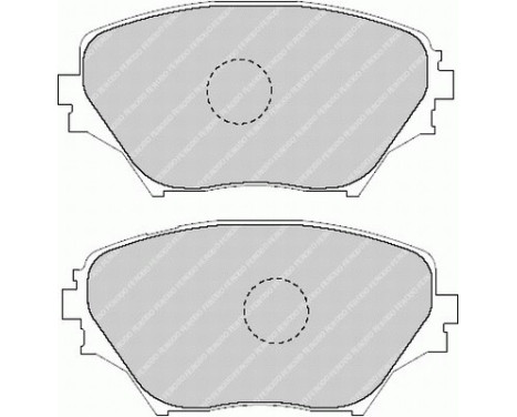 Kit de plaquettes de frein, frein à disque PREMIER ECO FRICTION FDB1514 Ferodo, Image 2