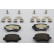 Kit de plaquettes de frein, frein à disque PREMIER ECO FRICTION FDB1521 Ferodo, Vignette 2