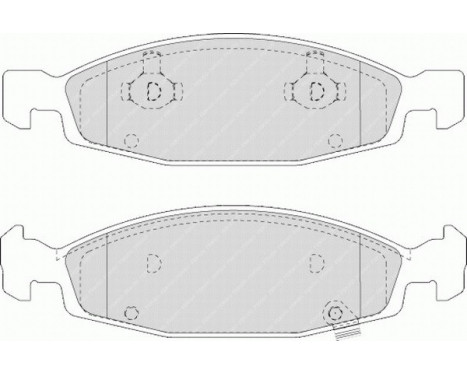 Kit de plaquettes de frein, frein à disque PREMIER ECO FRICTION FDB1523 Ferodo, Image 2