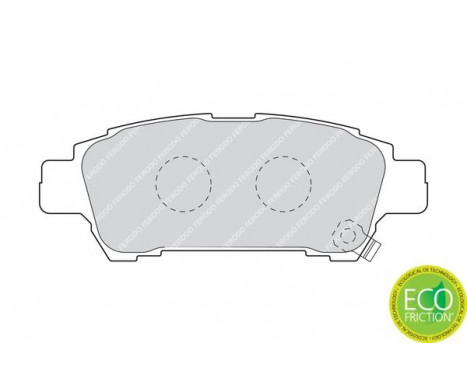 Kit de plaquettes de frein, frein à disque PREMIER ECO FRICTION FDB1530 Ferodo, Image 4