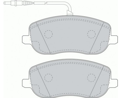 Kit de plaquettes de frein, frein à disque PREMIER ECO FRICTION FDB1556 Ferodo, Image 2