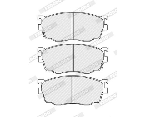 Kit de plaquettes de frein, frein à disque PREMIER ECO FRICTION FDB1557 Ferodo, Image 3