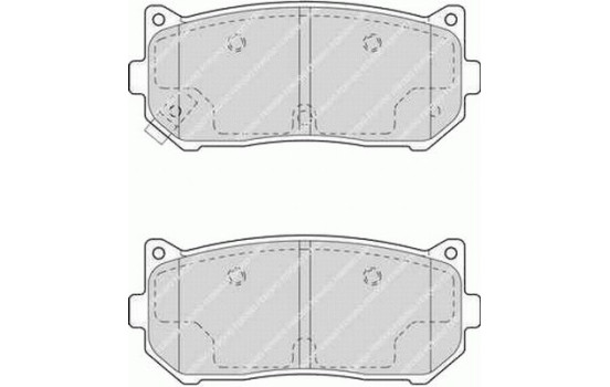 Kit de plaquettes de frein, frein à disque PREMIER ECO FRICTION FDB1569 Ferodo, Image 2