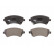 Kit de plaquettes de frein, frein à disque PREMIER ECO FRICTION FDB1573 Ferodo