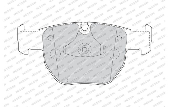 Kit de plaquettes de frein, frein à disque PREMIER ECO FRICTION FDB1597 Ferodo, Image 4