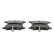 Kit de plaquettes de frein, frein à disque PREMIER ECO FRICTION FDB1599 Ferodo, Vignette 3