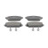 Kit de plaquettes de frein, frein à disque PREMIER ECO FRICTION FDB1601 Ferodo, Vignette 3