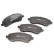 Kit de plaquettes de frein, frein à disque PREMIER ECO FRICTION FDB1612 Ferodo