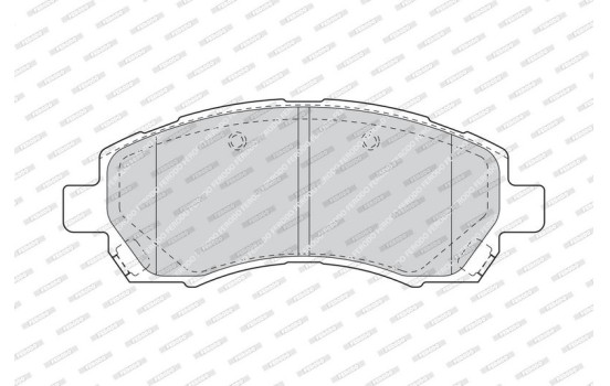 Kit de plaquettes de frein, frein à disque PREMIER ECO FRICTION FDB1612 Ferodo, Image 4