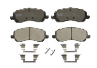 Kit de plaquettes de frein, frein à disque PREMIER ECO FRICTION FDB1621 Ferodo