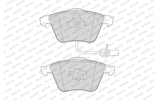Kit de plaquettes de frein, frein à disque PREMIER ECO FRICTION FDB1629 Ferodo, Image 4