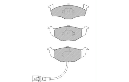 Kit de plaquettes de frein, frein à disque PREMIER ECO FRICTION FDB1634 Ferodo, Image 2