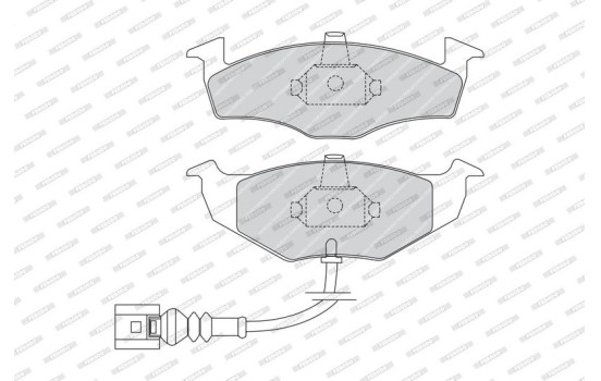 Kit de plaquettes de frein, frein à disque PREMIER ECO FRICTION FDB1634 Ferodo, Image 4