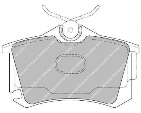 Kit de plaquettes de frein, frein à disque PREMIER ECO FRICTION FDB1637 Ferodo, Image 2