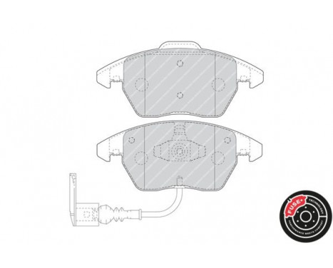 Kit de plaquettes de frein, frein à disque PREMIER ECO FRICTION FDB1641 Ferodo, Image 2
