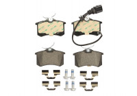 Kit de plaquettes de frein, frein à disque PREMIER ECO FRICTION FDB1645 Ferodo