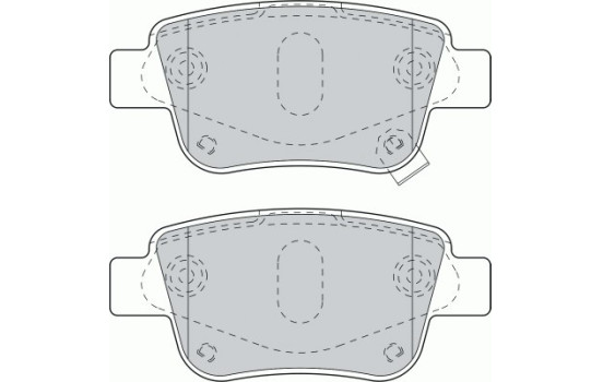Kit de plaquettes de frein, frein à disque PREMIER ECO FRICTION FDB1649 Ferodo, Image 2