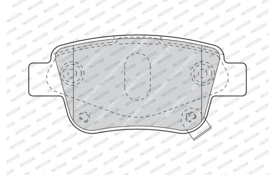 Kit de plaquettes de frein, frein à disque PREMIER ECO FRICTION FDB1649 Ferodo, Image 4