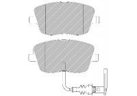 Kit de plaquettes de frein, frein à disque PREMIER ECO FRICTION FDB1662 Ferodo