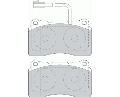 Kit de plaquettes de frein, frein à disque PREMIER ECO FRICTION FDB1663 Ferodo, Image 2
