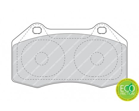 Kit de plaquettes de frein, frein à disque PREMIER ECO FRICTION FDB1667 Ferodo, Image 3