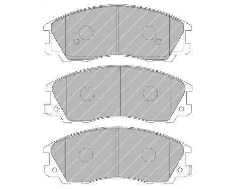 Kit de plaquettes de frein, frein à disque PREMIER ECO FRICTION FDB1670 Ferodo, Image 2