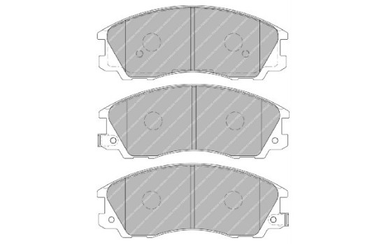 Kit de plaquettes de frein, frein à disque PREMIER ECO FRICTION FDB1670 Ferodo, Image 2