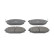 Kit de plaquettes de frein, frein à disque PREMIER ECO FRICTION FDB1671 Ferodo, Vignette 3