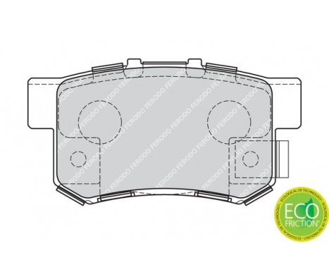 Kit de plaquettes de frein, frein à disque PREMIER ECO FRICTION FDB1679 Ferodo, Image 3