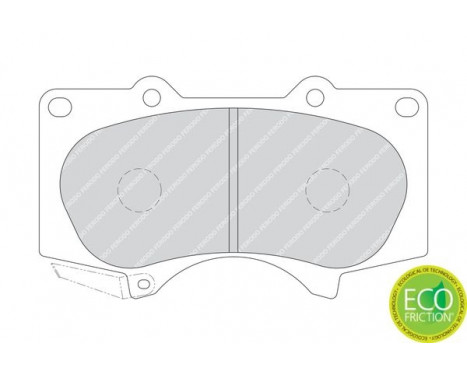 Kit de plaquettes de frein, frein à disque PREMIER ECO FRICTION FDB1698 Ferodo, Image 3