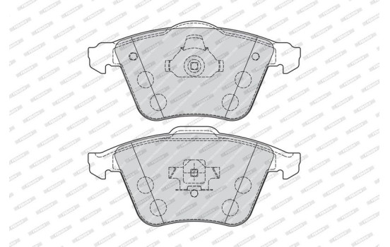 Kit de plaquettes de frein, frein à disque PREMIER ECO FRICTION FDB1706 Ferodo, Image 3