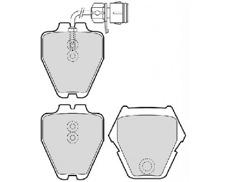 Kit de plaquettes de frein, frein à disque PREMIER ECO FRICTION FDB1710 Ferodo, Image 2