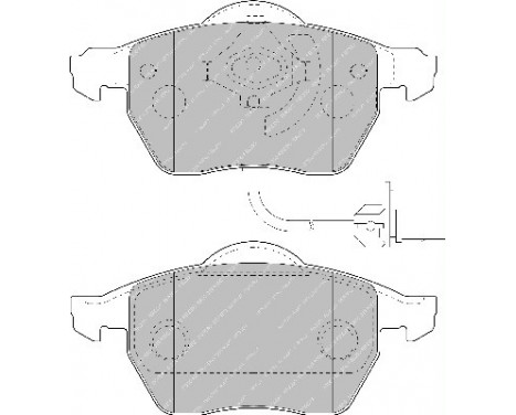 Kit de plaquettes de frein, frein à disque PREMIER ECO FRICTION FDB1717 Ferodo, Image 2