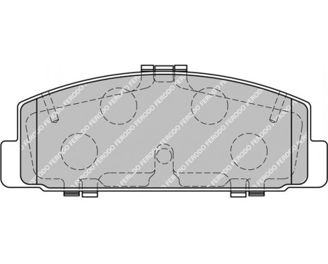 Kit de plaquettes de frein, frein à disque PREMIER ECO FRICTION FDB1721 Ferodo, Image 2