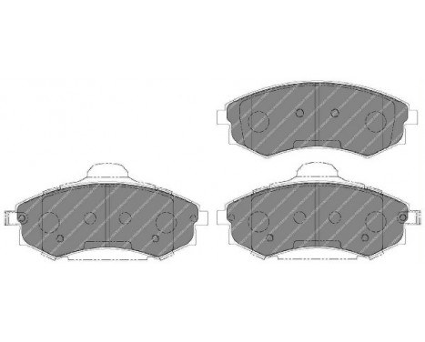 Kit de plaquettes de frein, frein à disque PREMIER ECO FRICTION FDB1737 Ferodo, Image 2