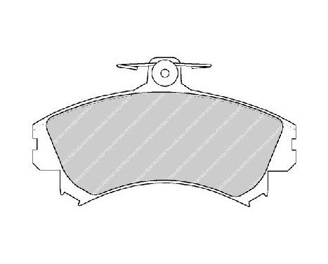 Kit de plaquettes de frein, frein à disque PREMIER ECO FRICTION FDB1738 Ferodo, Image 2