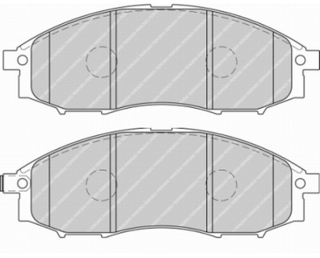 Kit de plaquettes de frein, frein à disque PREMIER ECO FRICTION FDB1745 Ferodo