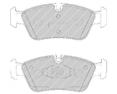 Kit de plaquettes de frein, frein à disque PREMIER ECO FRICTION FDB1751 Ferodo, Image 2